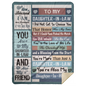 To My Daughter-In-Law | Daughter-In-Heart Blanket