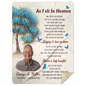 As I Sit In Heaven | Custom Memorial Photo Blanket