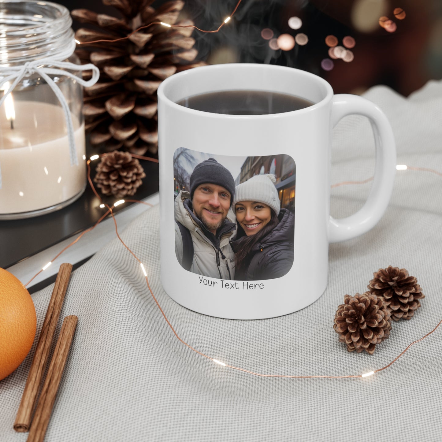 Pinky Promise Personalized Mug | Customized Photo Mug | Valentine's Day Gift | Anniversary Gift