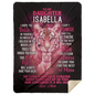 Personalize Name Blanket | To My Daughter Pink Tiger | From Mom