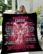 Personalize Name Blanket | To My Daughter Pink Tiger | From Mom