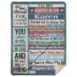 Personalize Name Blanket | To My Daughter-In-Law | Daughter-In-Heart Blanket