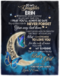 To My Daughter Blanket | Love You to the Moon and Back | From Mom