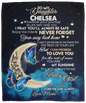 To My Daughter Blanket | Love You to the Moon and Back | From Mom