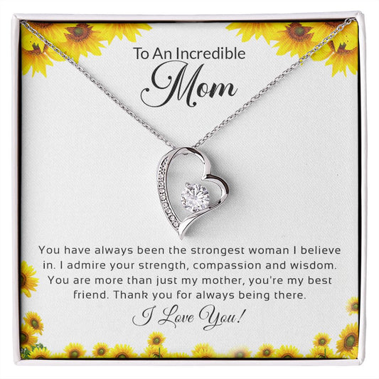 To An Incredible Mom | Forever Love Necklace | Gift For Mom