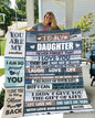 To My Daughter Blanket | From Mom