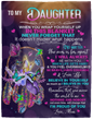 To My Daughter Blanket | Dreamcatcher Butterfly | From Mom