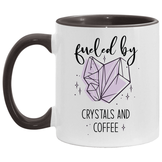 Fueled By Crystals And Coffee 11 oz. Accent Mug