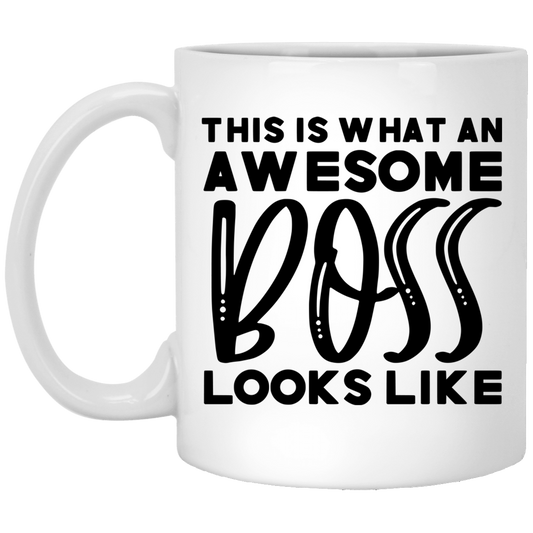 Awesome Boss 11 oz. White Mug