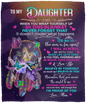 To My Daughter Blanket | Dreamcatcher Butterfly | From Mom