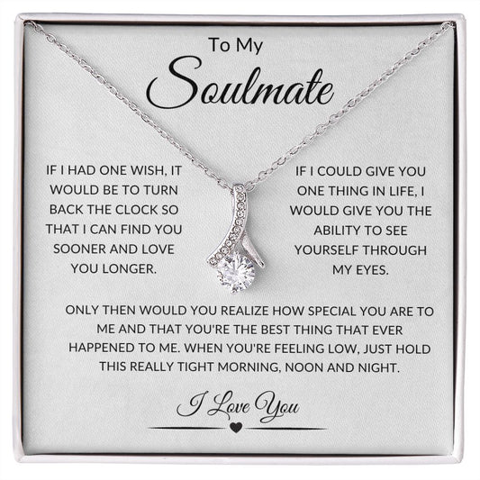 To My Soulmate | Alluring Beauty Necklace | Gift For Girlfriend | Gift For Soulmate/Her | Gift For Wife