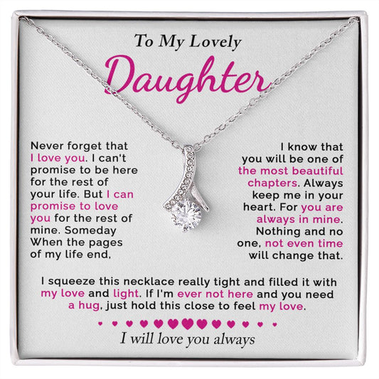 To My Lovely Daugthter | Alluring Beauty necklace | Gift For Daughter