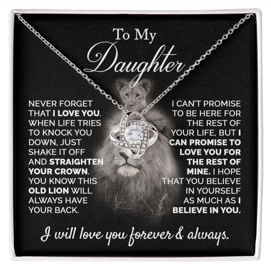 To My Daughter | Love Knot Necklace | Gift For Daughter