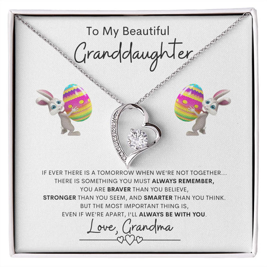 To My Beautiful Granddaughter | Forever Love Necklace | Gift for Granddaughter From Grandma