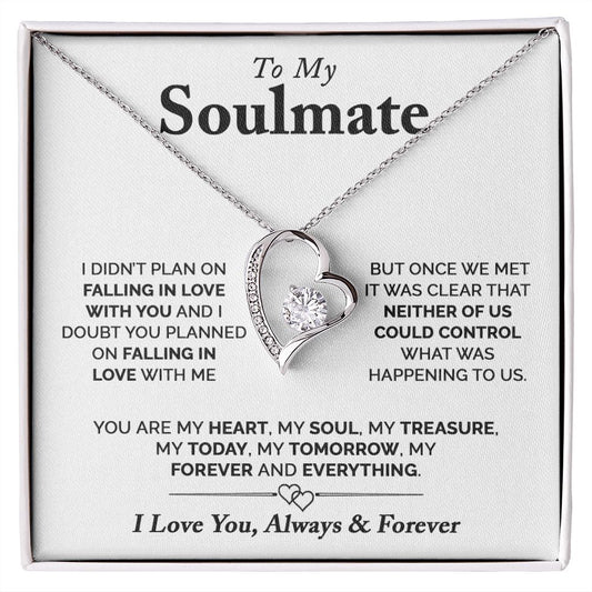 To My Soulmate | Forever Love Necklace | Gift For Soulmate/Her