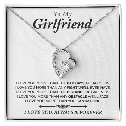 To My Girlfriend | Forever Love Necklace | Gift For Girlfriend