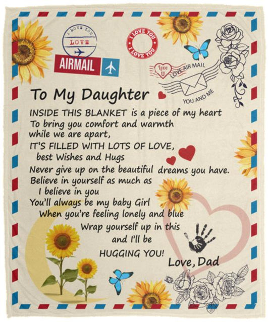 To My Daughter Blanket | From Dad